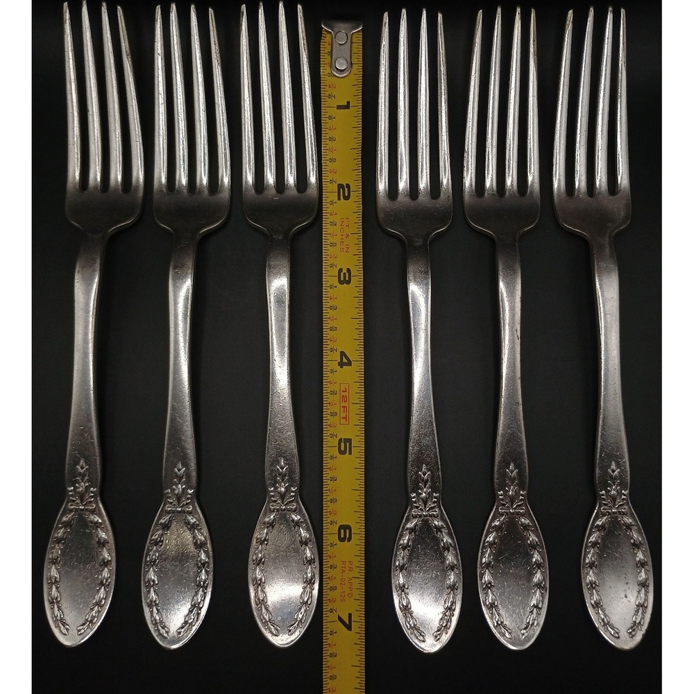 Diana (Silverplate, 1910, Monograms) by Alvin - 6 pieces